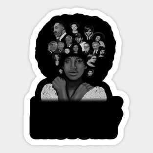 I am Black History, African Pirde Sticker